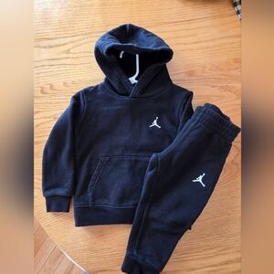 Jordan Black Hoodie and Jogger Set